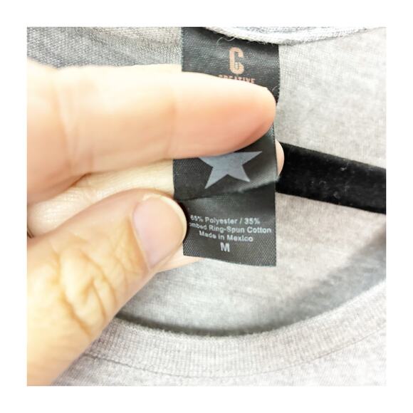 Creative Goods Hamilton Schuyler Sisters Star Tee Size M Women Grey Broadway - Picture 6 of 9